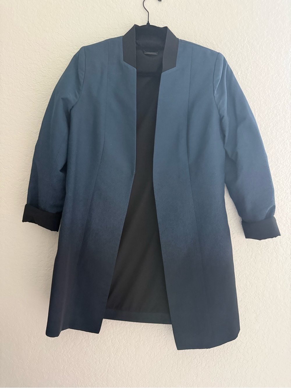 Elie Tahari Blue Ombre Open-Front Blazer